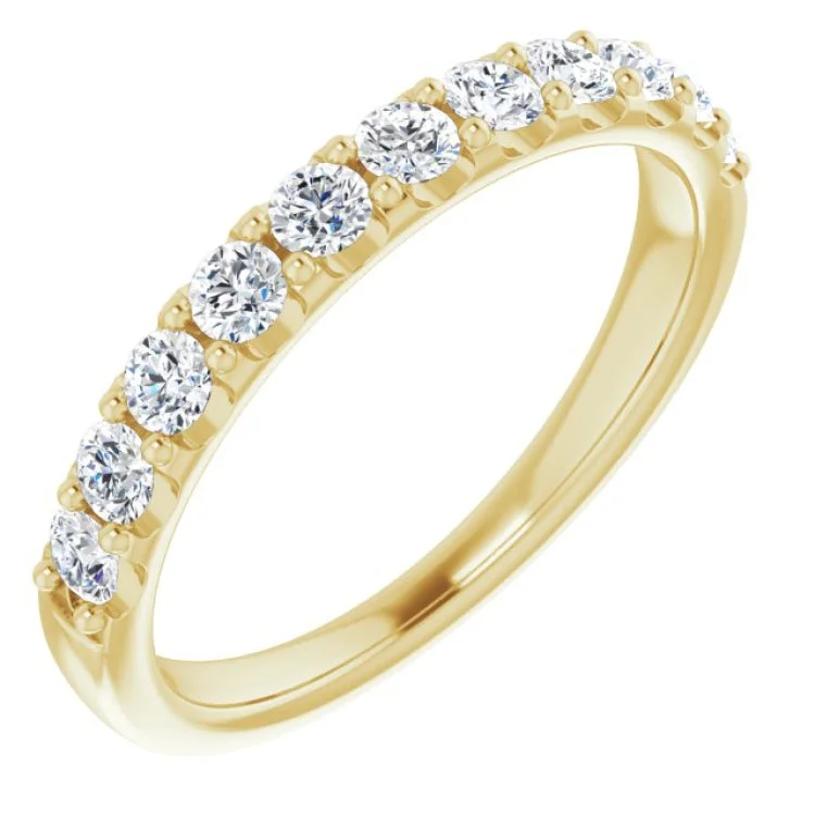 ladies ring polished ruby-14K Yellow 1/2 CTW Natural Diamond Anniversary Band