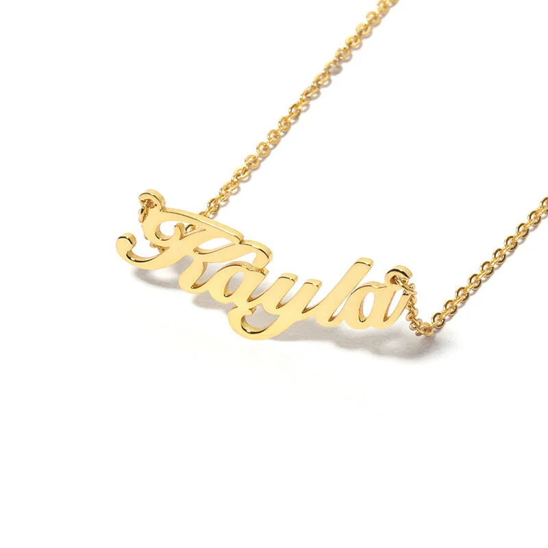 Ladies necklaces baroque inspired designs-English Name Necklace