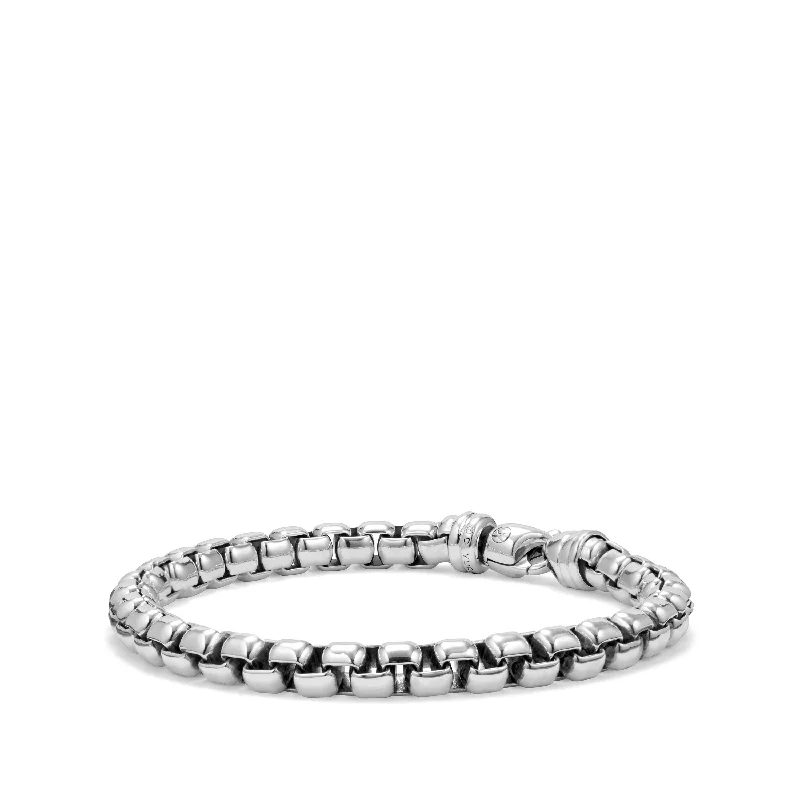 Ladies bracelets signature piece designs-David Yurman Men's Extra-Large Box Chain Bracelet 7MM