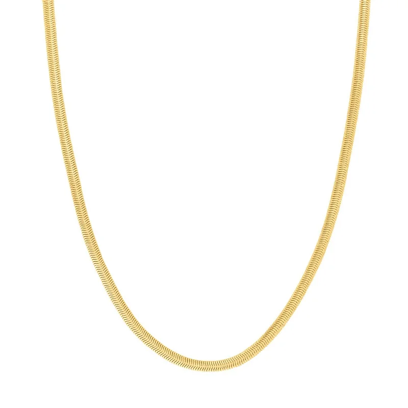 Ladies necklaces mid-century modern looks-16" Snake Chain Necklace