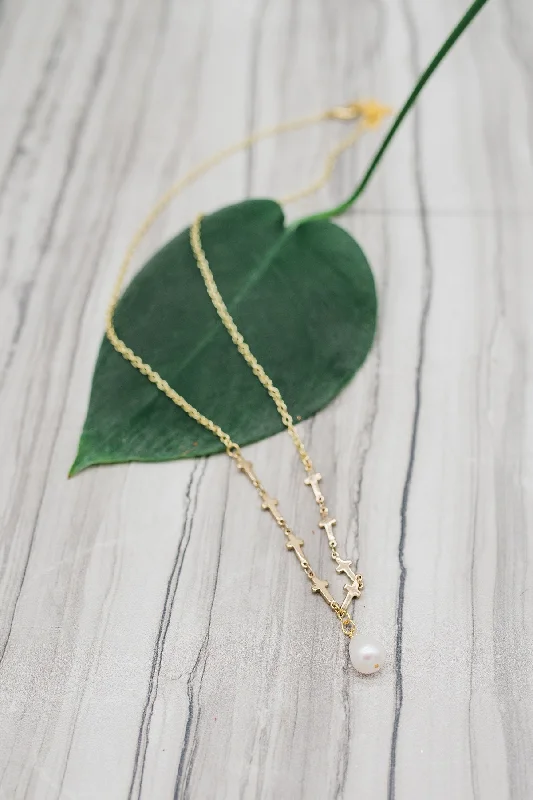 Ladies necklaces green diamond necklaces-Yellow Gold Resurrection Necklace