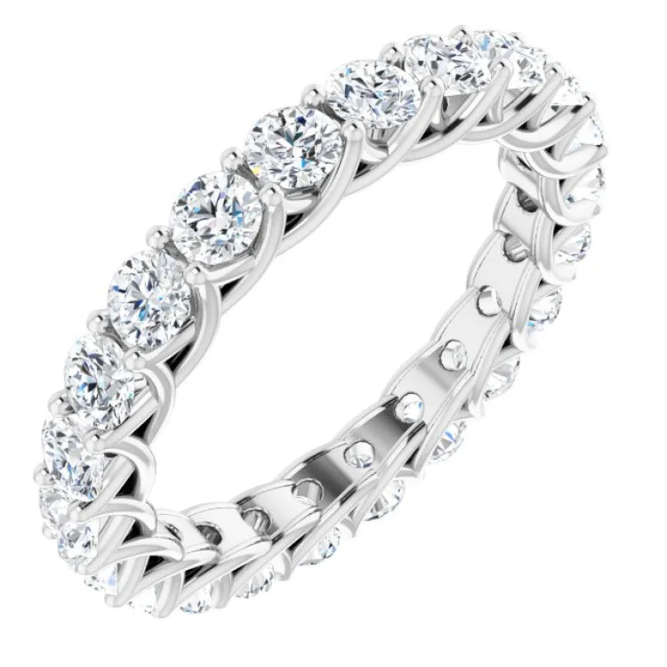 ladies ring winter seasonal-Platinum 2 1/5 CTW Diamond Eternity Band