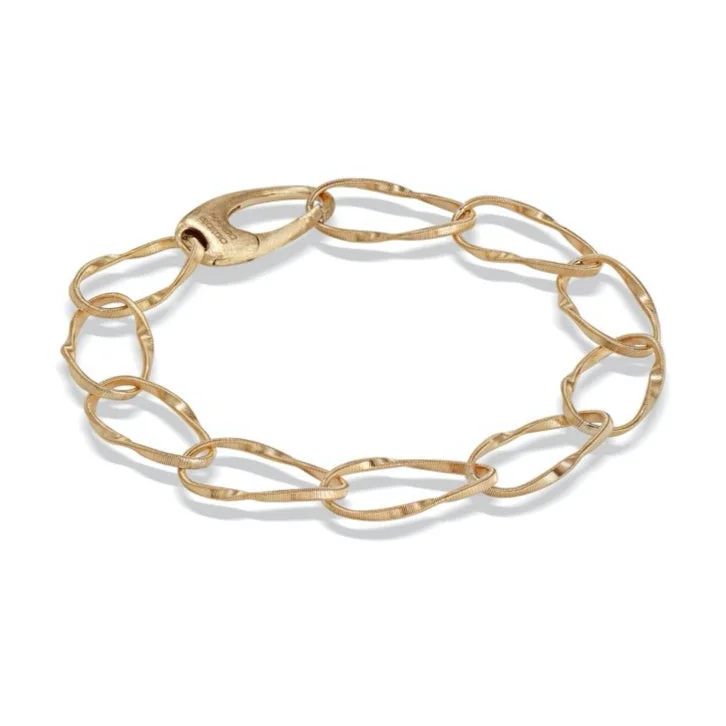 Ladies bracelets slip-on bracelet styles-Marco Bicego 18k Yellow Gold Marrakech Onde Single Strand Bracelet