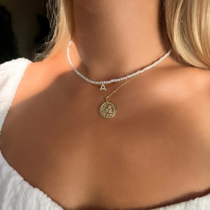 Ladies necklaces subtle luxury options-Coin Necklace