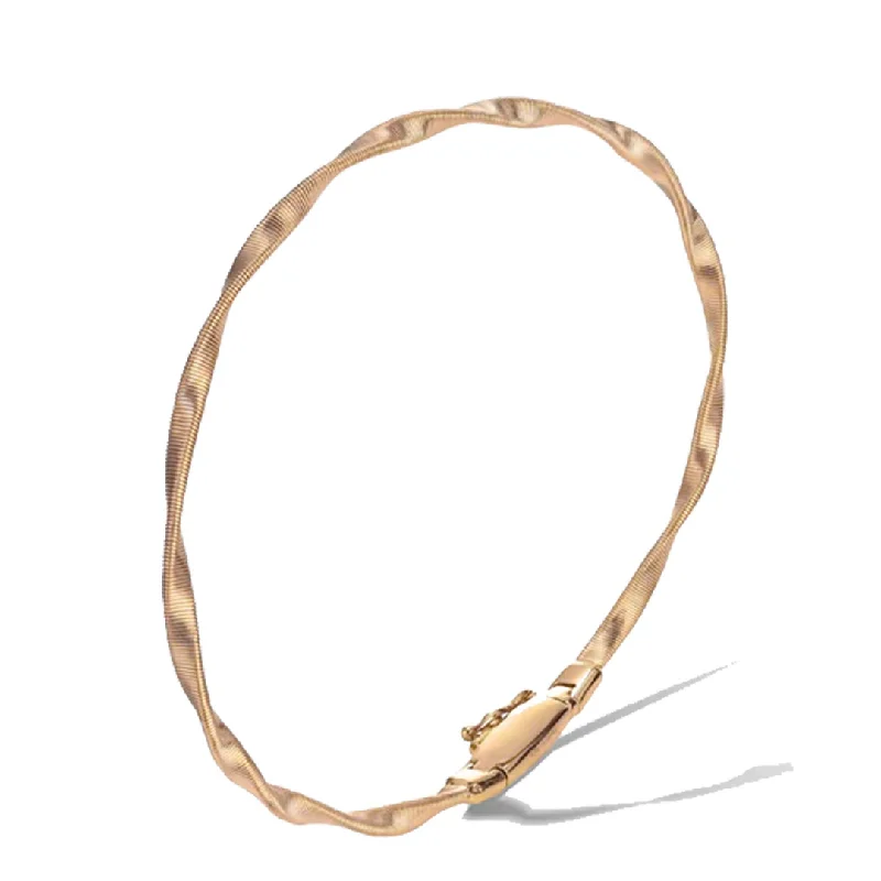 Ladies bracelets graduated size designs-Marco Bicego Marrakech 18K Rose Gold Single Strand Bracelet BG337 R