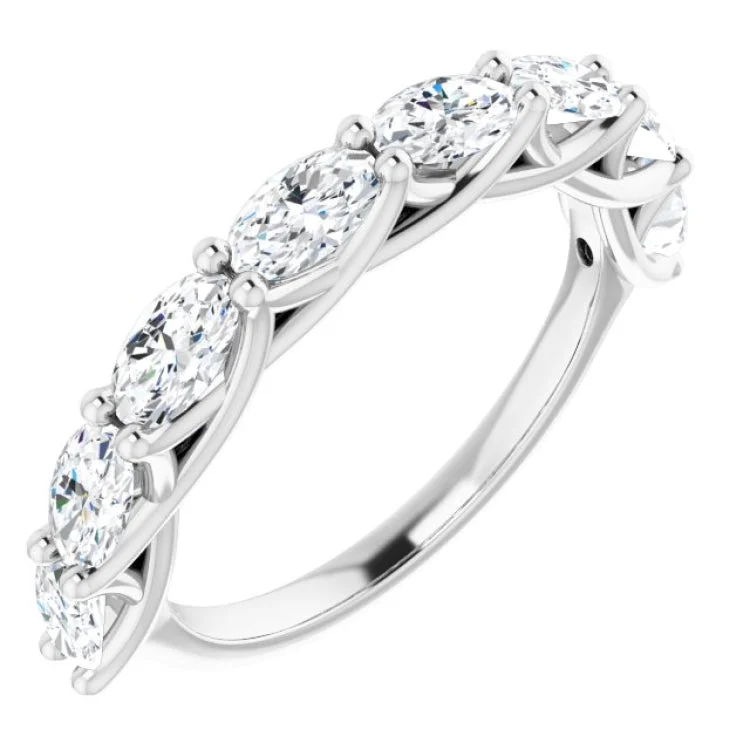 ladies ring spring holiday-Platinum 2 CTW Natural Diamond Anniversary Band