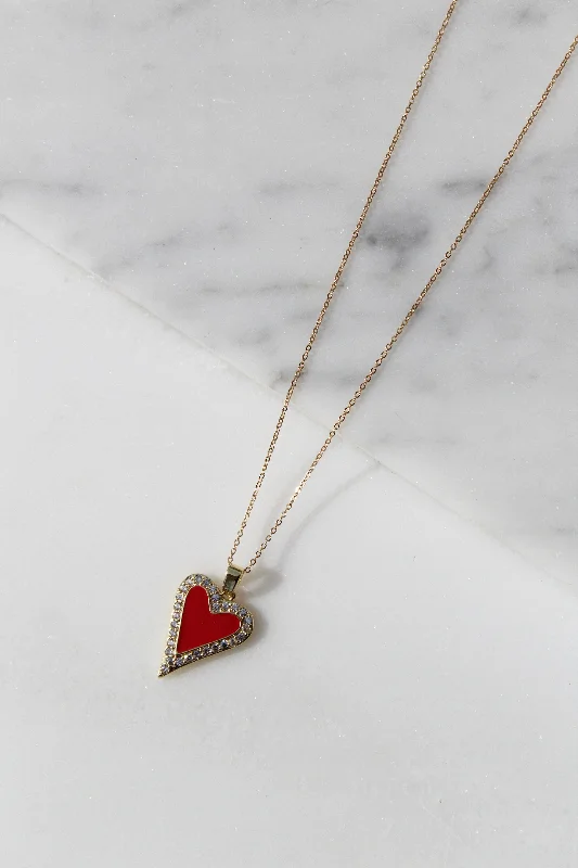 Ladies necklaces friendship bond styles-Eternal Heart Necklace