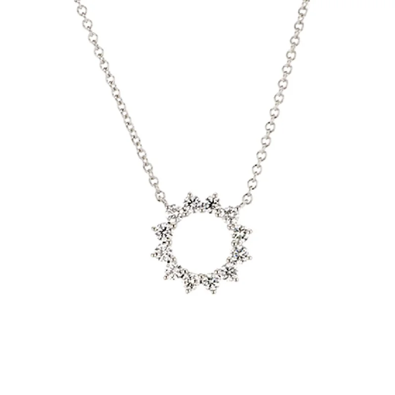 Ladies necklaces moon phase designs-18" 0.50 ctw Diamond Stationary Pendant Necklace | M10278139