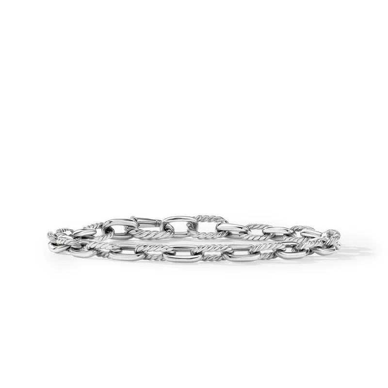 Ladies bracelets recycled metal styles-DY Gents Madison Chain Bracelet in Sterling Silver