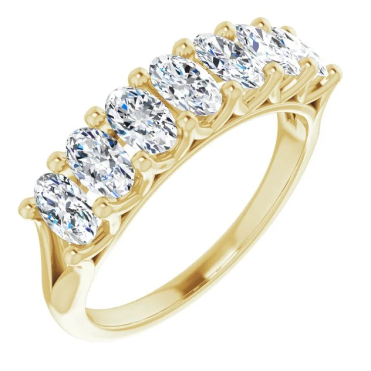 ladies ring premium cluster-14K Yellow 1 3/4 CTW Natural Diamond Anniversary Band