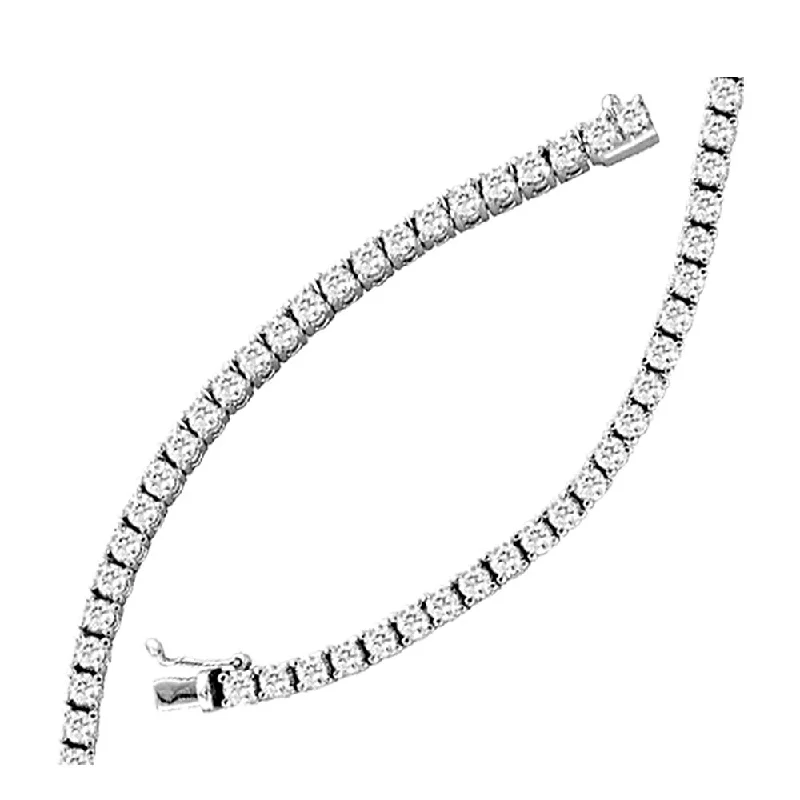 Ladies bracelets timeless craft styles-14K White Gold 2 Ct.Tw.Diamond Mount Bracelet