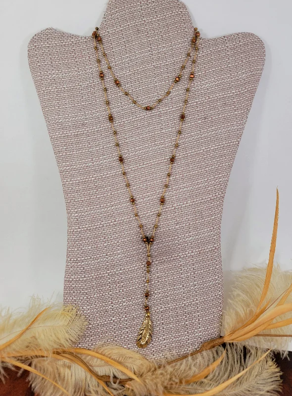 Ladies necklaces limited run designs-Bronze Free Spirit Necklace