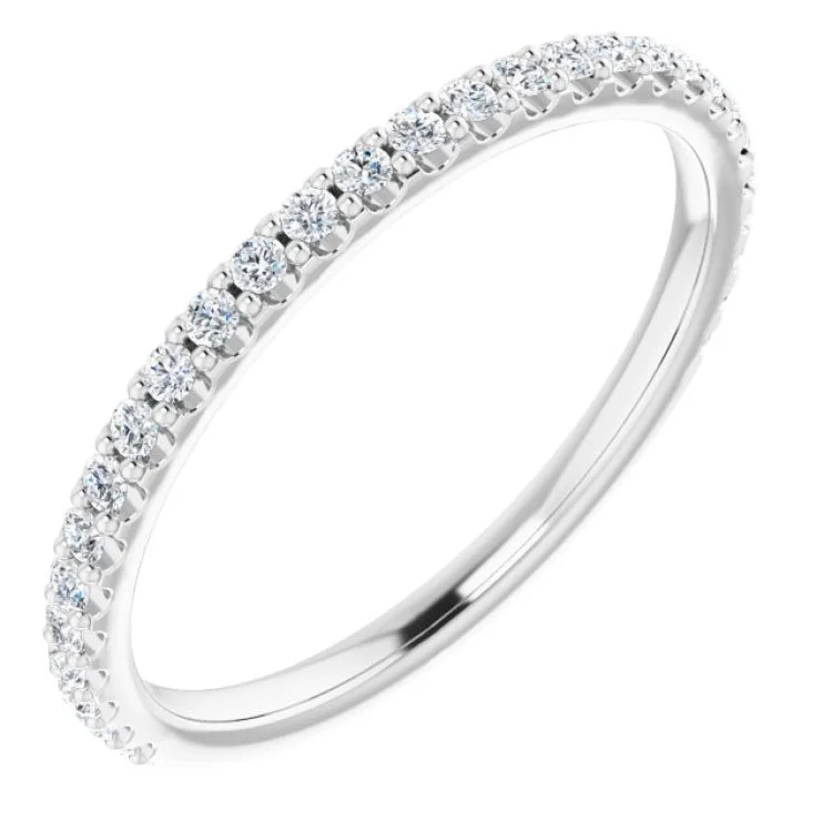 ladies ring intricate marquise cut-Platinum 1/4 CTW Natural Diamond Anniversary Band