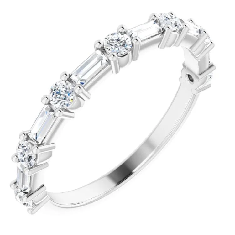 ladies ring unique pear cut-Platinum 1/3 CTW Natural Diamond Anniversary Band