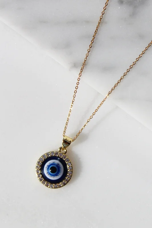 Ladies necklaces antique style designs-Cairo Eye Necklace