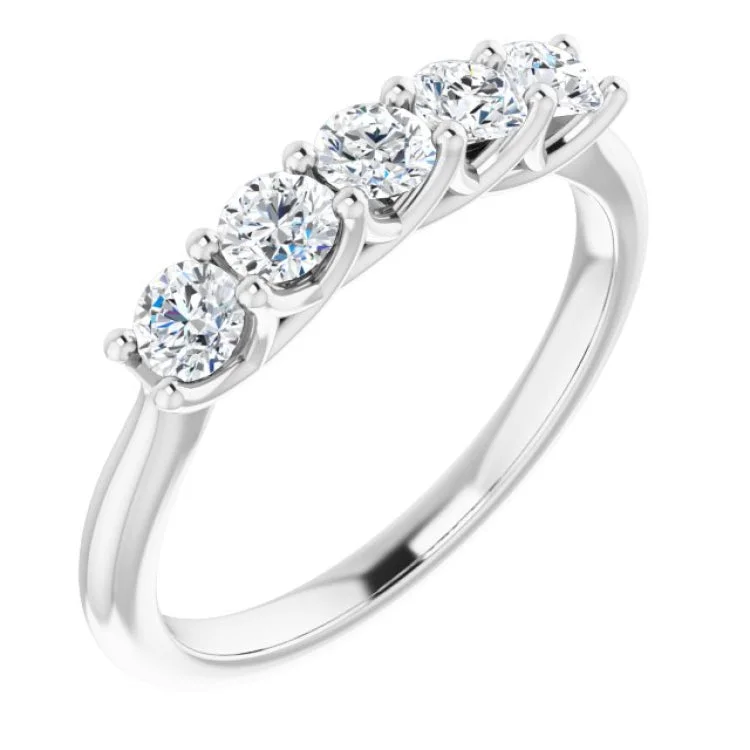 ladies ring zodiac lab-grown-Platinum 5/8 CTW Natural Diamond Anniversary Band