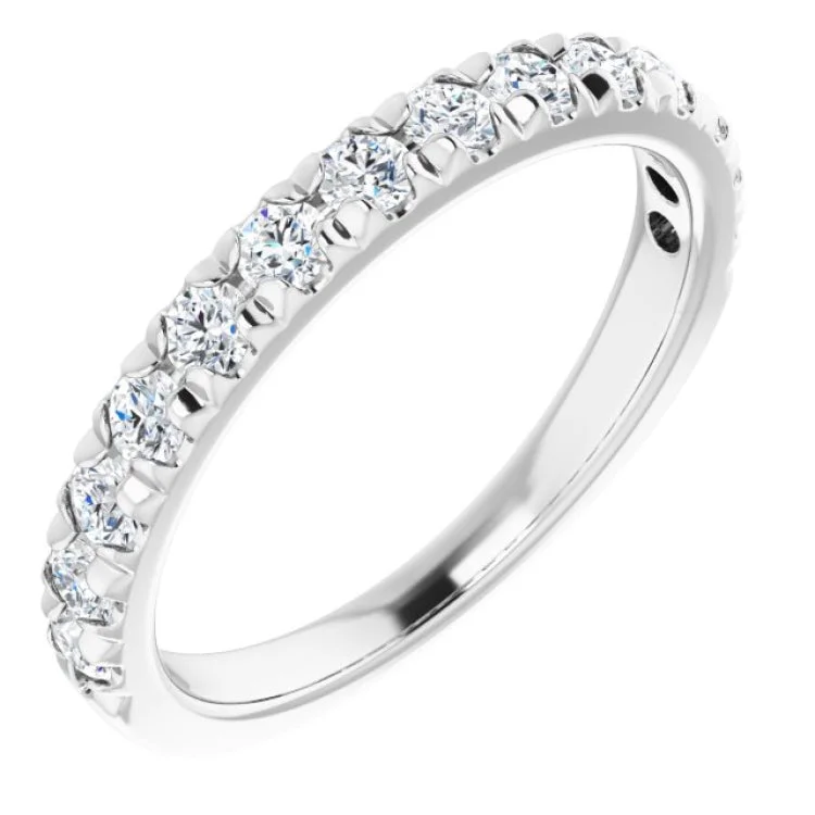 ladies ring premium halo-Platinum 5/8 CTW Lab-Grown Diamond Anniversary Band