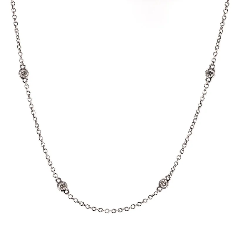 Ladies necklaces Middle Eastern necklaces-1.49 ctw Diamonds By The Yard Necklace | M10220582