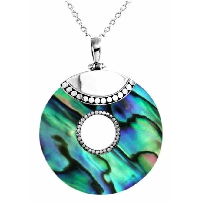 Ladies necklaces contemporary classic designs-Marino Abalone Necklace