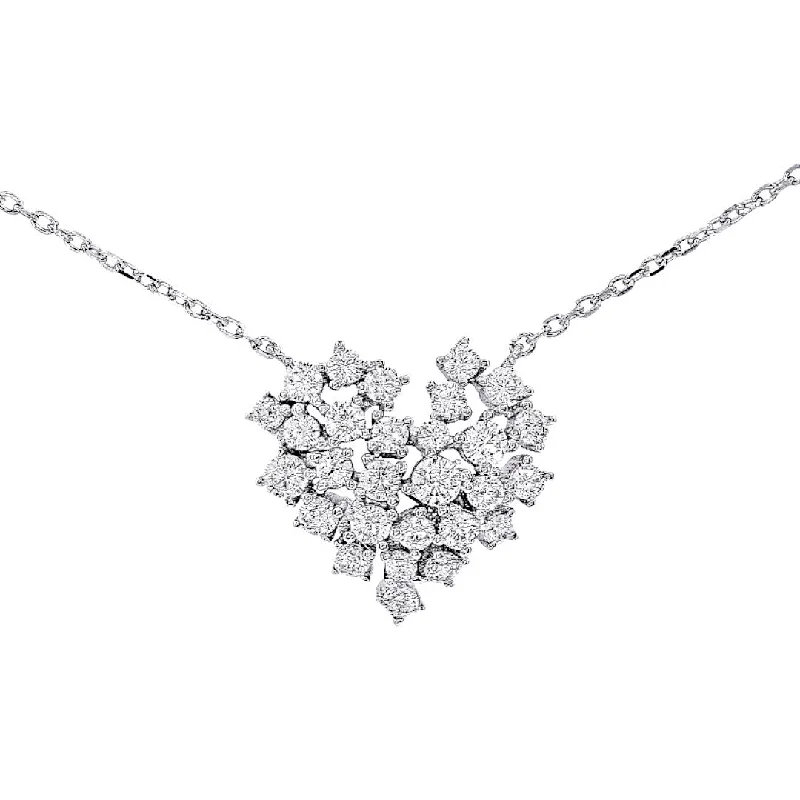 Ladies necklaces starburst pendant picks-Elegant Heart Necklace