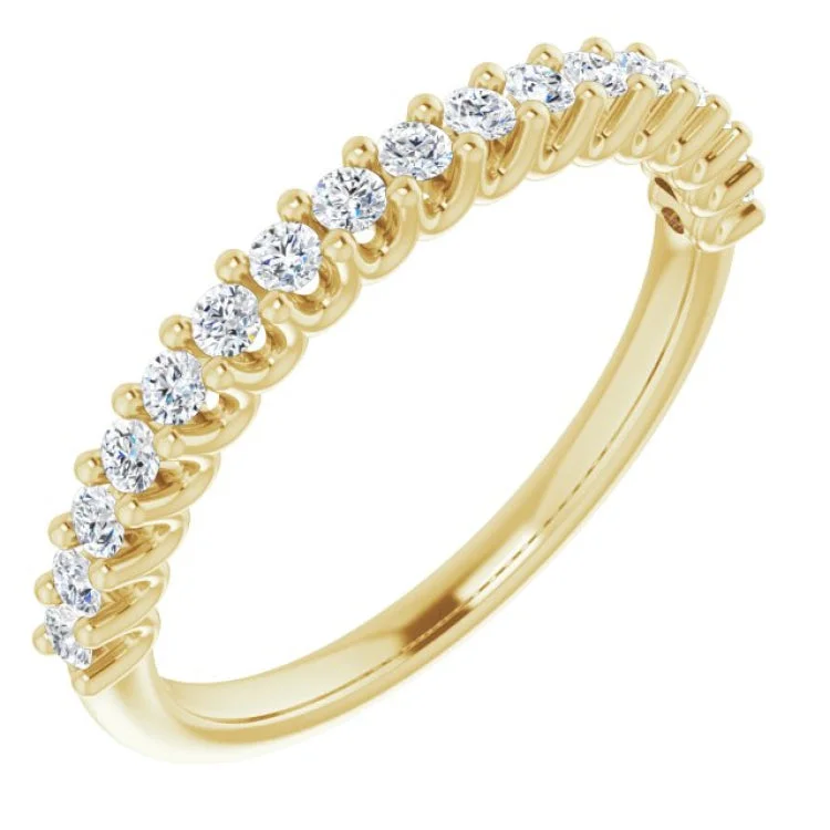 ladies ring designer eternity-14K Yellow 1/3 CTW Lab-Grown Diamond Anniversary Band