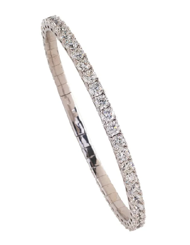 Ladies bracelets signature piece designs-18k White Gold and Diamond Bracelet