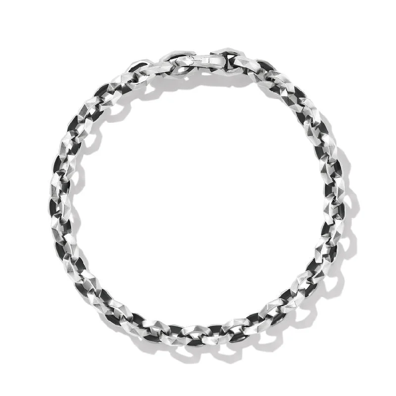 Ladies bracelets sci-fi inspired bracelets-David Yurman Gents Torqued Faceted Chain Link Bracelet