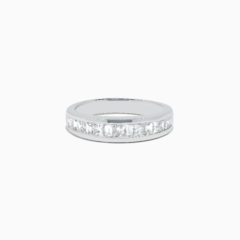 ladies ring constellation conflict-free-14K White Gold Channel Set Diamond Band, 1.00 TCW