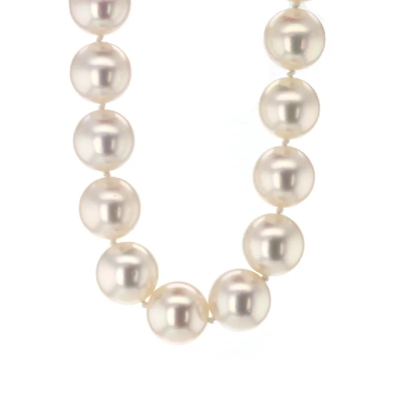 Ladies necklaces aged patina necklaces-South Sea Cultured Pearl Necklace