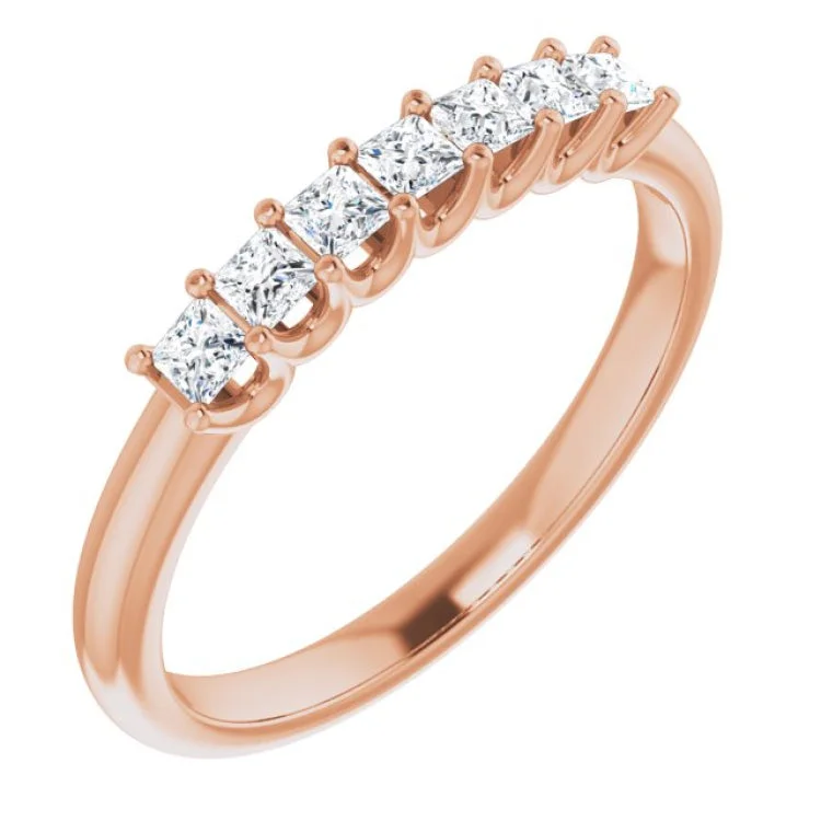 ladies ring twisted gold-14K Rose 1/3 CTW Natural Diamond Anniversary Band