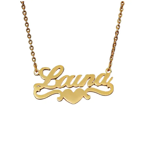 Ladies necklaces tiered gem designs-Cupid Name Necklace